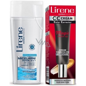 Lirene CC Magic Miracle Makeup Cream 02 Natural 30 ml + Lirene 3 in 1 Micellar water for face and eyes 200 ml, duopack