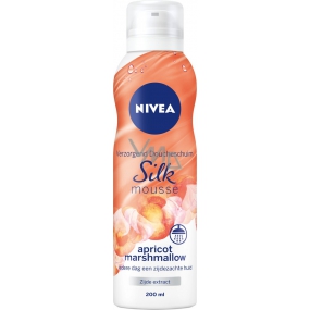 Nivea Silk Mousse Apricot Marshmallow care shower foam 200 ml