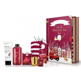 Baylis & Harding Red 500 ml bath foam + body and hand lotion 130 ml + sparkling bath ball + votive candle with gold stand + festive door handle card + socks Red set for Christmas day