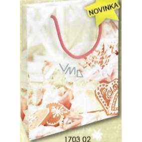 Nekupto Gift paper bag 14 x 11 x 6.5 cm Christmas 1703 02 WBS