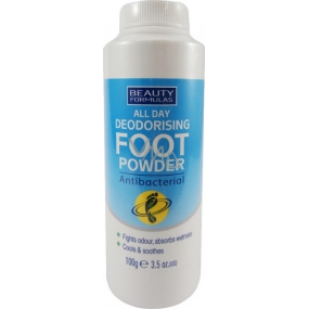 Beauty Formulas All Day Foot Deodorizing Foot Powder 100 g