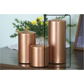 Lima Metal Serie candle copper cylinder 80 x 200 mm 1 piece