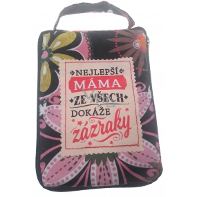 Albi Zippered bag in a handbag with the inscription Mom 42 x 41 x 11 cm