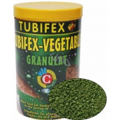 Tubifex Vegetable Granulat basic plant food for herbivorous fish that stay at the bottom of the aquarium 125 ml