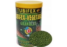 Tubifex Vegetable Granulat basic plant food for herbivorous fish that stay at the bottom of the aquarium 125 ml
