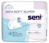 Seni Soft Super hygienic absorbent pads 4 drops, 40 x 60 cm 5 pieces