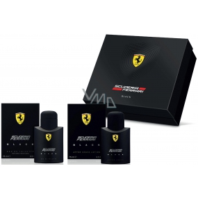 Ferrari Scuderia Black eau de toilette for men 75 ml + aftershave 75 ml, gift set