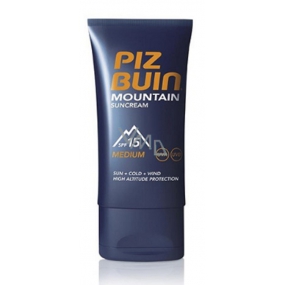 Piz Buin Mountain Suncream SPF15 moisturizing cream protects the skin from the sun, cold and dry wind 50 ml