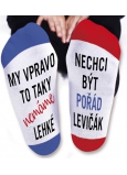 Nekupto Family gifts with humor Socks We right, size 43-46 WZ 010