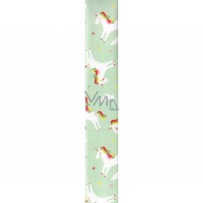 Ditipo Gift wrapping paper 70 x 200 cm Light green with unicorns