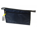 Natalia Angers Cosmetic handbag with zipper large blue 32 x 20 x 9 cm NA01