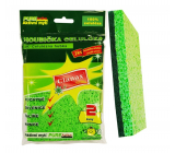 Clanax Mushroom Cloth with Scouring Pad 100% Cellulose 2 Pieces