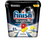 Finish Quantum Ultimate Lemon Sparkle dishwasher tablets, protects dishes and glasses, brings dazzling purity, gloss 51 pieces