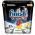 Finish Quantum Ultimate Lemon Sparkle dishwasher tablets, protects dishes and glasses, brings dazzling purity, gloss 51 pieces