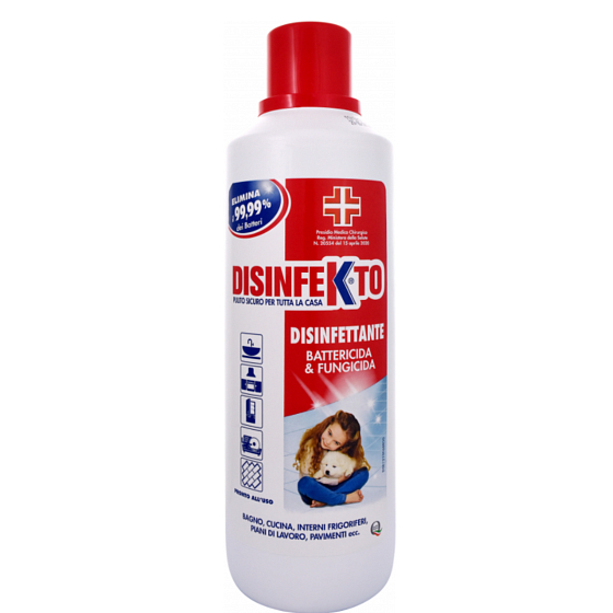 Disinfekto Disinfectant against bacteria and fungi liquid disinfectant and cleaning agent with a fresh scent 1 l