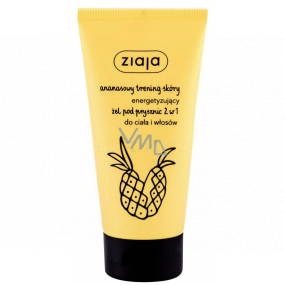 Ziaja Pineapple 2in1 energizing shower gel and shampoo 160 ml