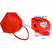 Famex Respirator oral protective 5-layer FFP2 face mask red 1 piece