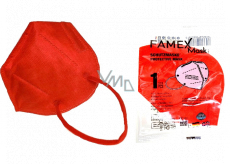 Famex Respirator oral protective 5-layer FFP2 face mask red 1 piece