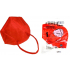 Famex Respirator oral protective 5-layer FFP2 face mask red 1 piece