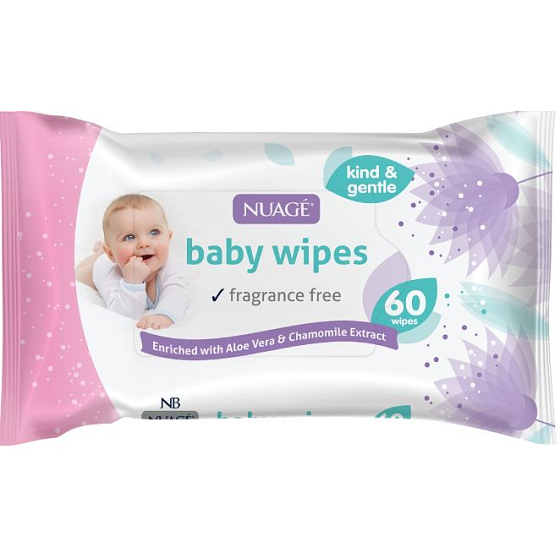 Nuagé Baby baby wet wipes 60 pieces