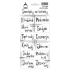 Arch Stickers for Spice Jars Lines Cloves 11 x 23.5 cm