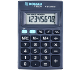 Donau Tech Pocket calculator 8-digit black 9,5 x 6 cm
