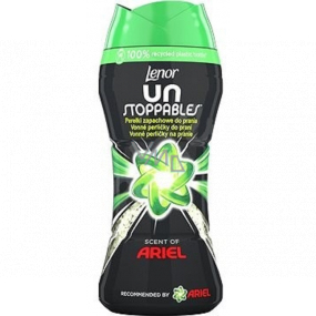 Lenor Unstoppables Scent of Ariel fragrance beads for the washing machine provide laundry with an intense fresh scent until the next wash 140 g