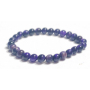 Tiger eye purple bracelet elastic natural stone, ball 6 mm / 16-17 cm, stone of the sun and earth, brings luck and wealth