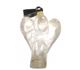 Crystal Angel guardian pendant natural stone hand cut 2,6 cm 1 piece, stone stones