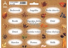 Arch Stickers for sprigs Juta colour print Bedrovnik 22 x 16 cm SK
