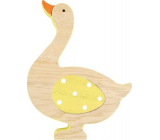 Wooden goose yellow wing 16 cm