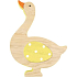 Wooden goose yellow wing 16 cm