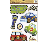 Wall sticker Racing cars-track 38 x 30 cm