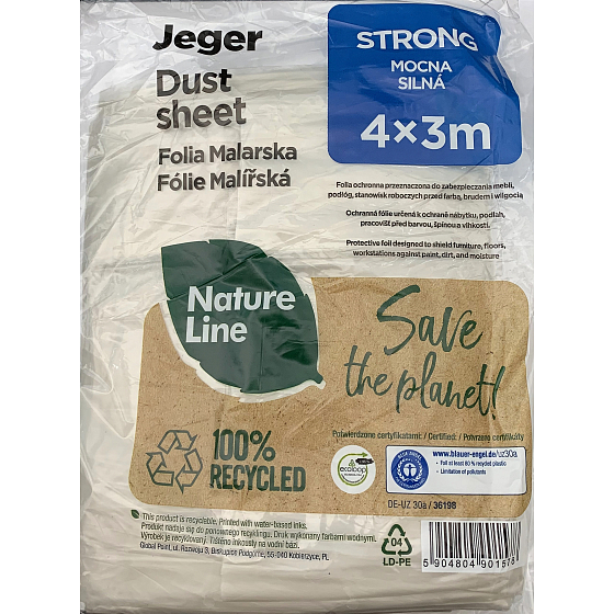 Jeger Paint, Dirt and Moisture Protection Strong 4 x 3 m