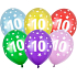 Ditipo Latex balloons inflatable metal mix of colours No. 10 30 cm 6 pieces