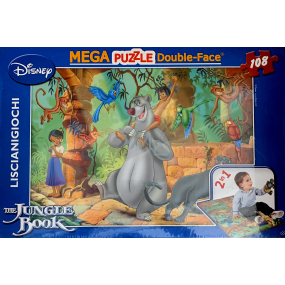 Disney Mega Puzzle and Playmat 2in1 Jungle Book 108 pieces, recommended age 3+