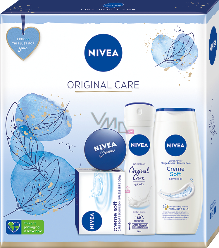 Nivea Original Care antiperspirant spray 150 ml + Creme Soft creamy
