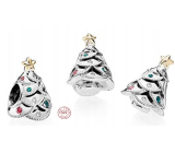 Sterling silver 925 Christmas tree silver, Christmas bracelet bead