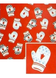 Nekupto Christmas gift wrapping paper 70 x 500 cm Red, gloves