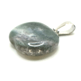 Agate grey Apple of knowledge pendant natural stone 1,5 cm, brings success in life