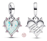 Charm Sterling Silver 925 Friendship 2-in-1, Love Bracelet Pendant