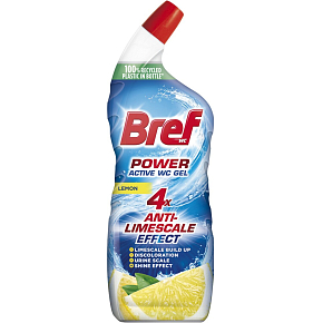 Bref WC gel Power Aktiv Gel Lemon with freshener, 750 ml