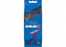 Gillette2 ready-made disposable razors 5 pieces for men in a bag