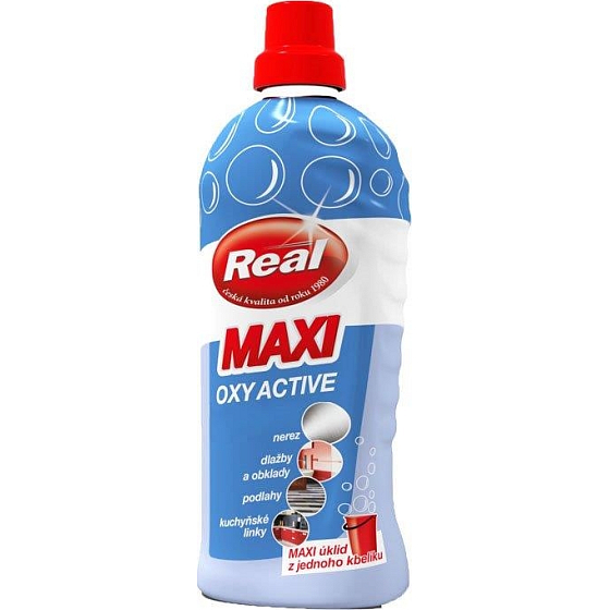 Real Maxi Oxy Active universal detergent for all types of floors and washable surfaces 1000 g