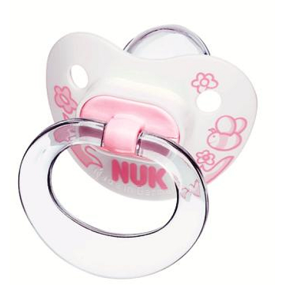 Nuk Rose & Blue orthodontic silicone comforter 6-18 months size 2