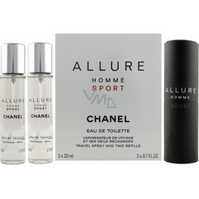 Chanel Allure Homme Sport Eau de Toilette Set 3 x 20 ml