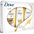 Dove Hair Therapy Nourishing Oil Care shampoo 250 ml + conditioner 200 ml + shower gel 250 ml, cosmetic set