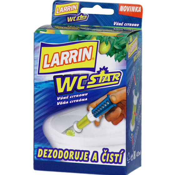 Larrin Toilet Star fragrance Lemon gel for toilet bowl 7 with gel filling 42 ml