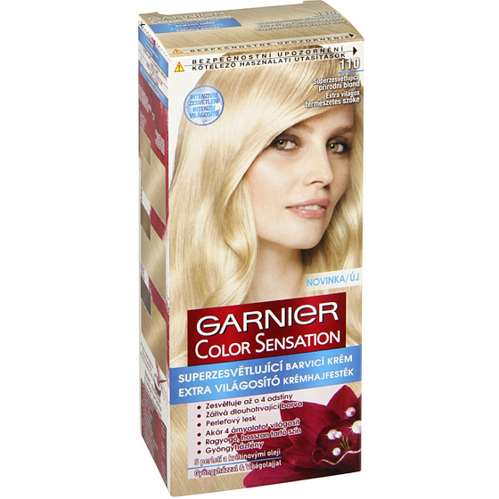 Garnier Color Sensation Hair Dye 110 Super Lightening Natural Blonde
