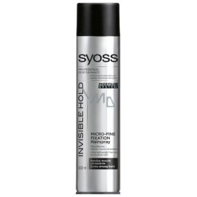 Syoss Invisible Hold Micro-Fine hairspray with a very fine spray of 300 ml